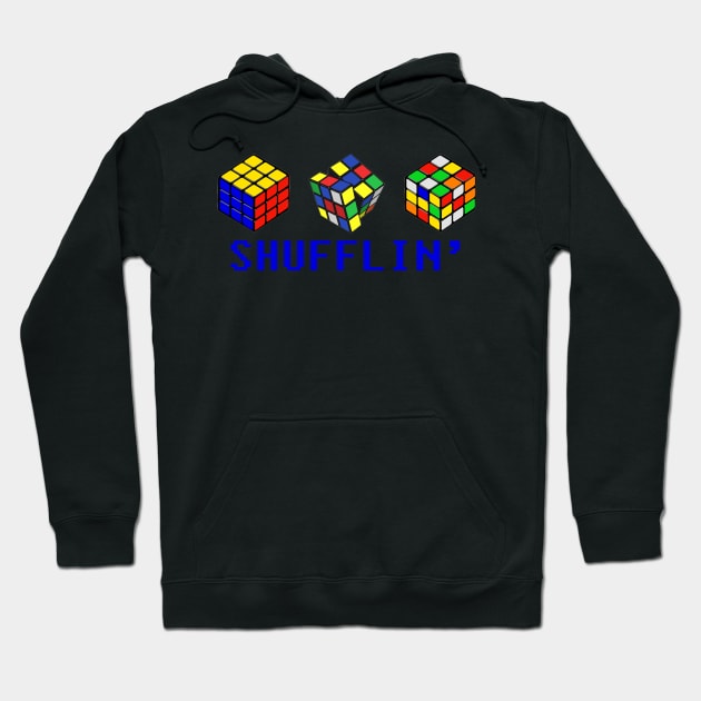 Rubik's cube shuffling Hoodie by Edgi